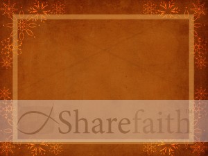 Snowflake Frame Worship Background
