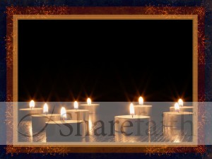 Christmas Candles Worship Background