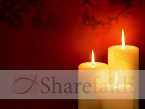 Christmas Light Worship Background Slide