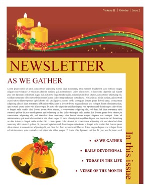 Christmas Newsletter Template | Newsletter Templates