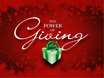 The Power of Giving PowerPoint Presentation