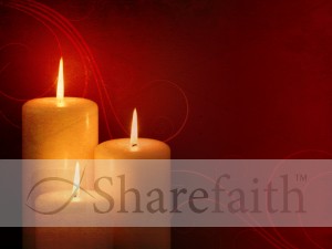 Christmas Candles Background Slide