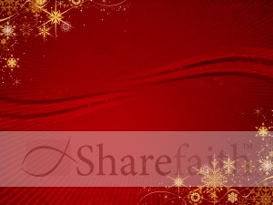 Gold Snowflake Christmas Background