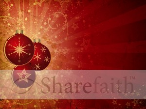 Christmas Ornament Background Slide