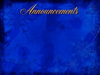 Christmas Snowflake Announcement Background