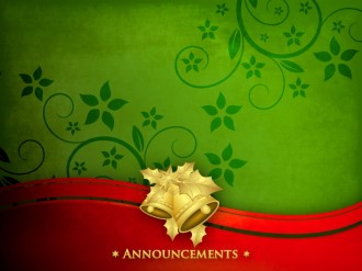 Christmas Bells Announcement Background