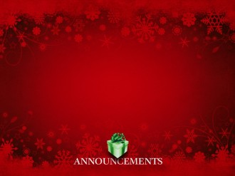Holiday Gift Announcement Background