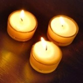 Three White Candles Email Image
