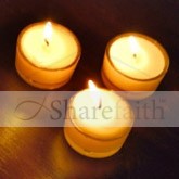 Three White Candles Email Image