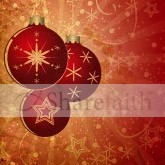 Red Christmas Ornaments Email Image