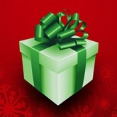 Red and Green Christmas Present Email Image