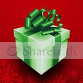 Red and Green Christmas Present Email Image