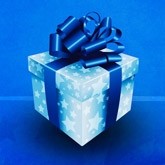 Blue Christmas Gift Email Image