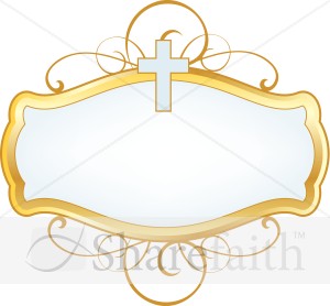 Cross Design Label