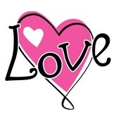 Valentines Day Pink Heart Email Salutation