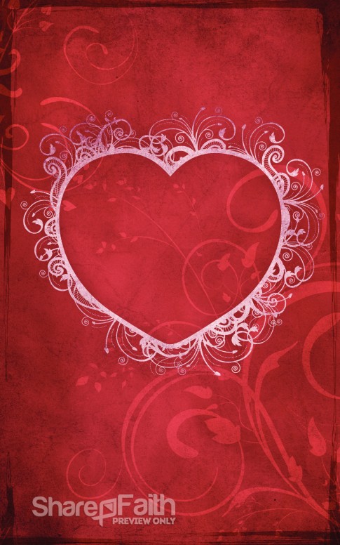 Heart of Love Valentines Day Bulletin Cover