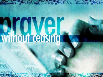 Prayer Without Ceasing PowerPoint Template