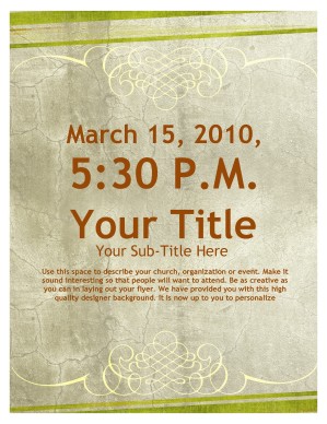 Mother's Day Service Flyer