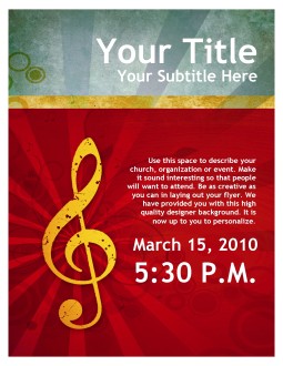 Music Service Flyer