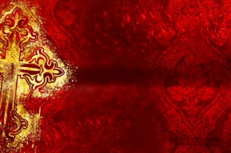 Valentines Day Gold Cross Worship Video Background