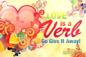 Flower Power Valentines Day Heart Video Welcome Screen