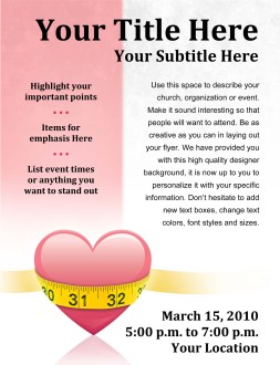 Valentines Heart Flyer Design