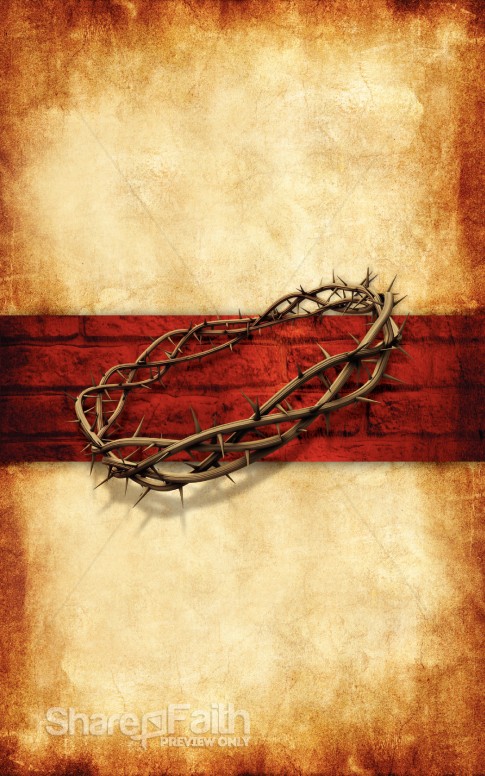 Jesus Crucifixion Church Bulletin Cover