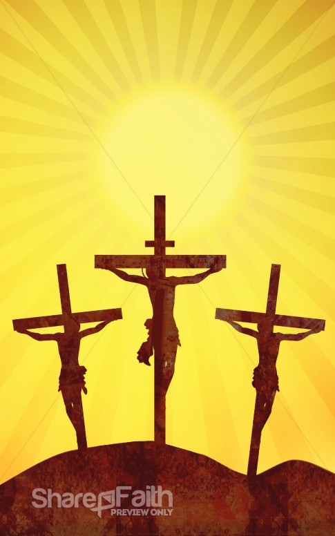 Golgotha Crucifixion Good Friday Bulletin Cover