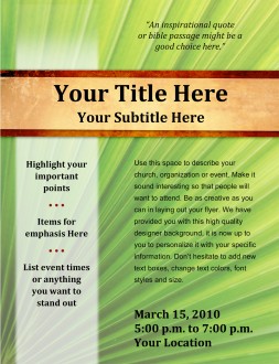 Palm Sunday Easter Church Flyer