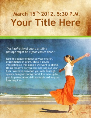 Christian Easter Flyer