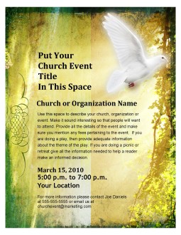 Pentecost Flyer Design