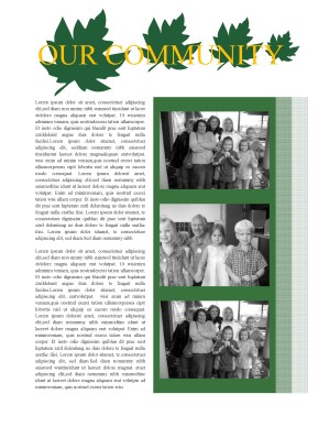 Spring Season Church Newsletter