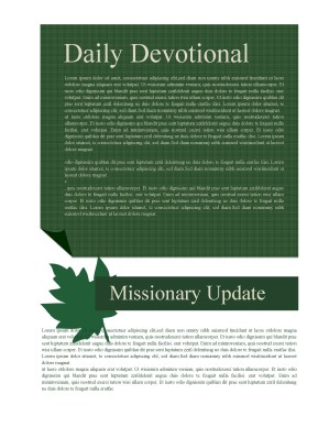 Spring Season Church Newsletter