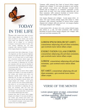 Church Newsletter Templates