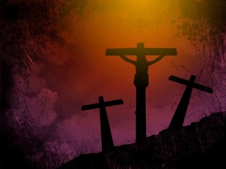 Three Crosses Worship Backgroun