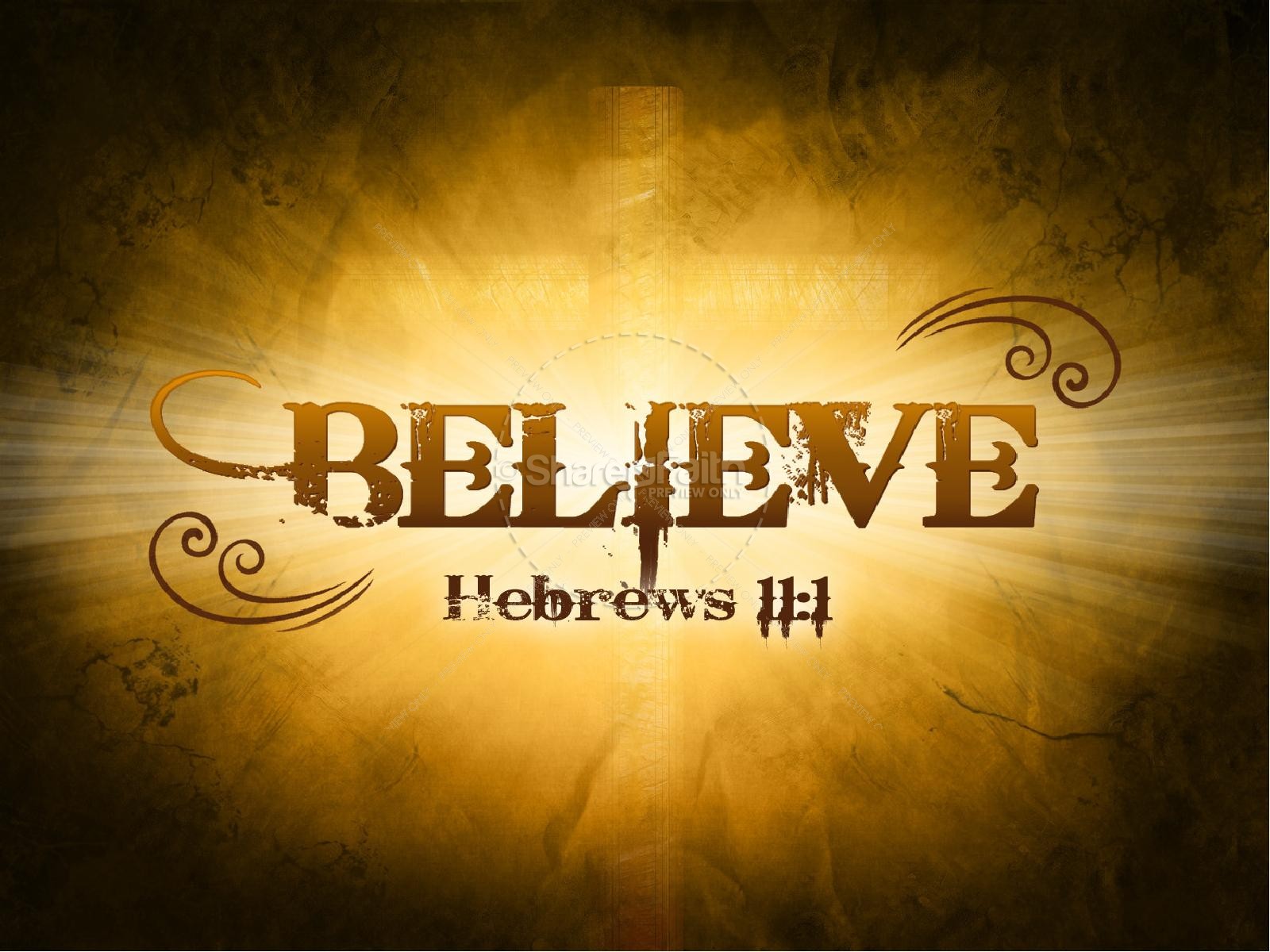 Believe Sermon PowerPoint Template PowerPoint Sermons