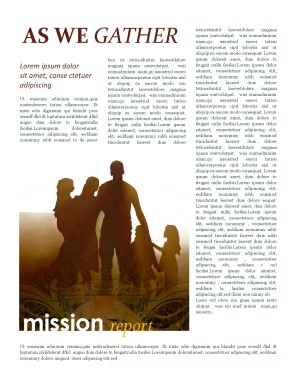 Cross Newsletter Template
