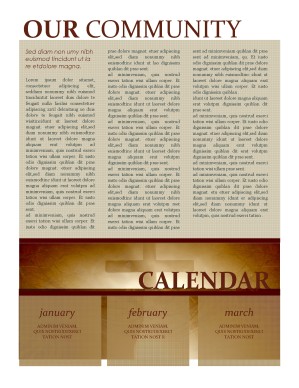 Cross Newsletter Template