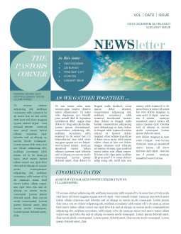 Mission Update Newsletter Template