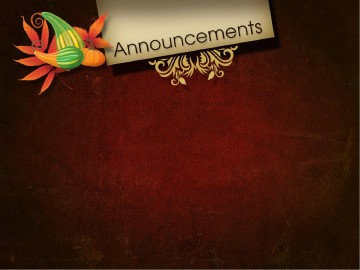 Thanksgiving Harvest PowerPoint Template