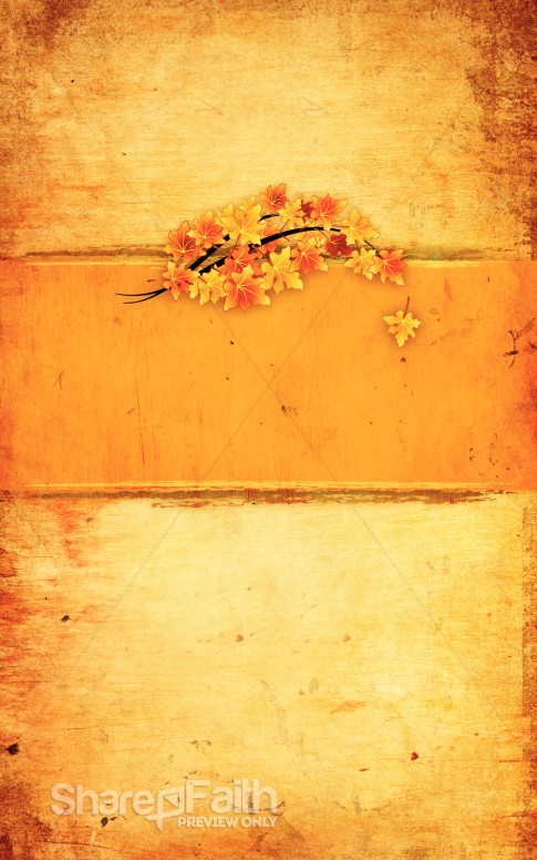 Fall Color Bulletin Cover