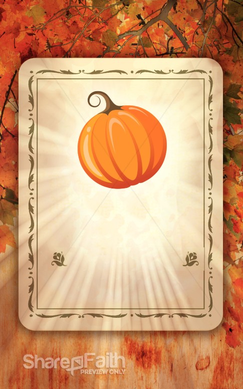 Fall Pumpkin Bulletin Cover