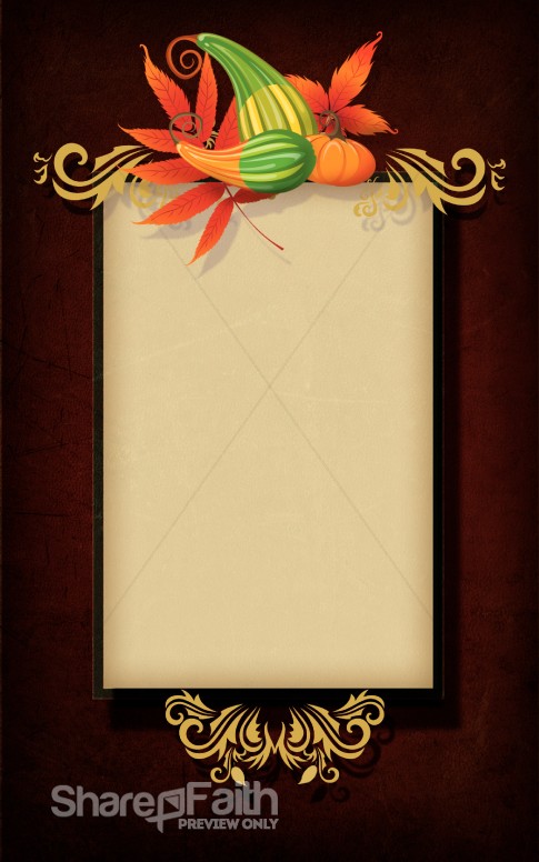 Give Thanks Bulletin Cover