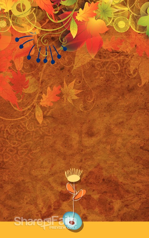 Contemporary Fall Bulletin Cover