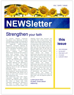 Sunflowers Church Newsletter