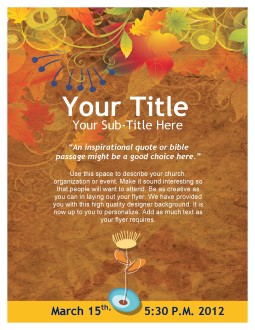 Contemporary Fall Church Flyer