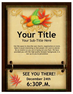 Give Thanks Flyer Design