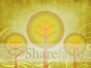 Fall Decorating Trees Worship Background