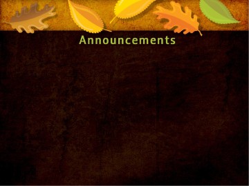 Leaves Falling Thanksgiving PowerPoint Sermon