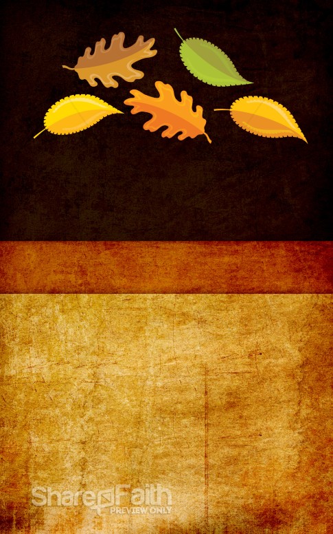 Leaves Falling Bulletin Cover